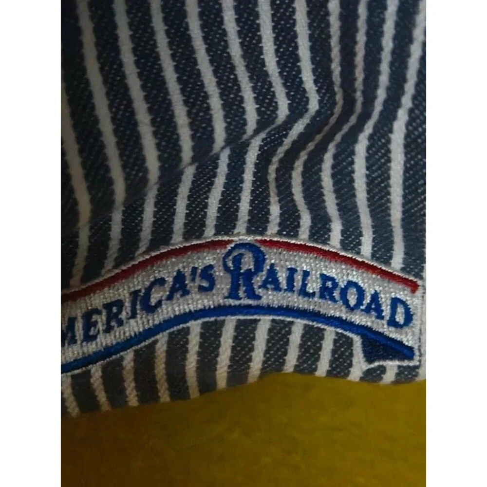 Durango Silverton Rail Road Museum Railroad Striped Conductor Hat Cap